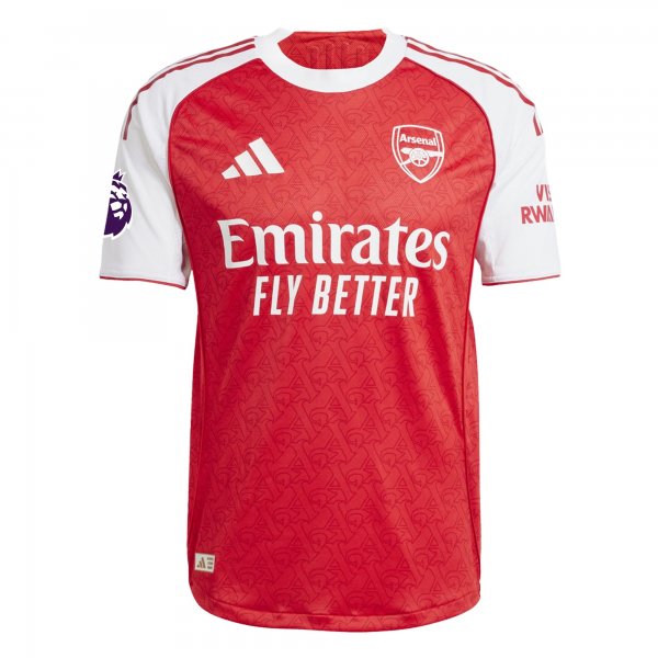 adidas Bukayo Saka Arsenal FC Home Jersey 25/26 w/ EPL Patch (Better Scarlet/White)