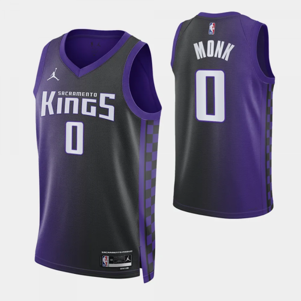 2023-24 Statement Edition Sacramento Kings #0 Malik Monk Purple Swingman Jersey