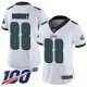 Women's Philadelphia Eagles #88 Dallas Goedert WhiteStitched NFL 100th Season Vapor Limited Jersey