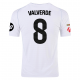 adidas Valverde Real Madrid Home Jersey w/ La Liga Patches 24/25 (White/Black)