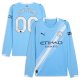 Manchester City Puma 2025/26 Home Replica Long Sleeve Custom Jersey - Sky Blue