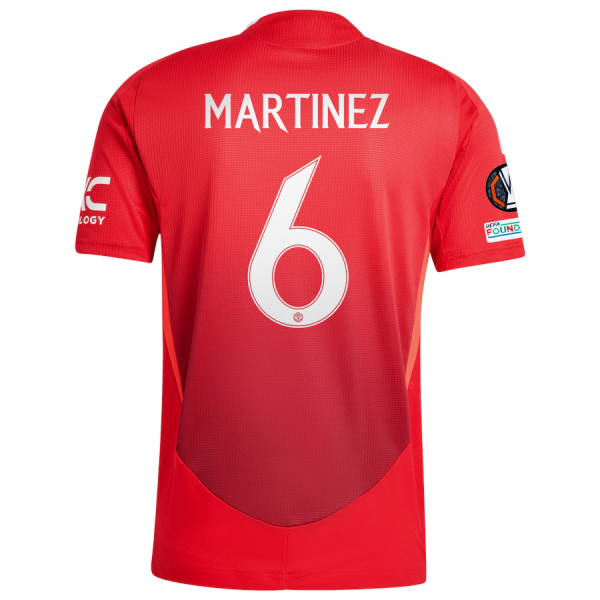adidas Manchester United Lisandro Martinez Home Jersey w/ Europa League Patches 24/25 (MUFC Red/Bright Red)