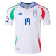 adidas Italy Leonardo Bonucci Away Jersey w/ Euro 2024 Patches 24/25 (White)