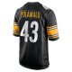 Men's Pittsburgh Steelers Troy Polamalu Nike Black Retired Player Game Jersey