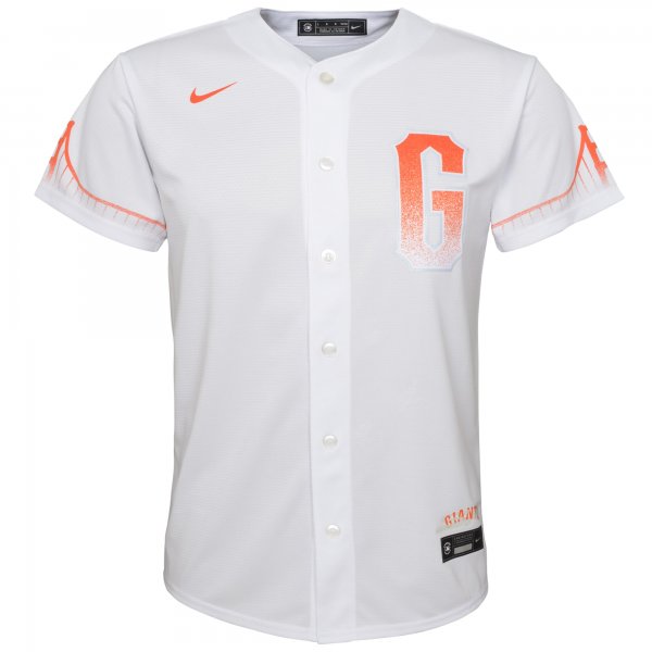 Youth San Francisco Giants Nike White City Connect Replica Jersey