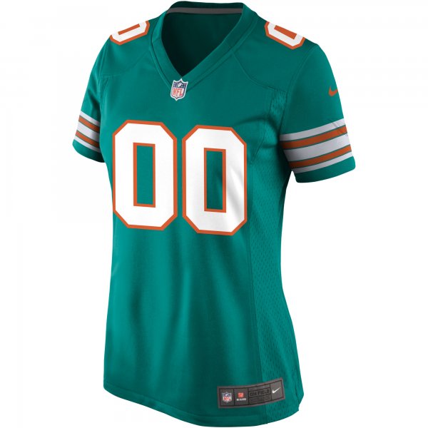 Women's Nike Aqua Miami Dolphins Alternate Custom Game Jersey