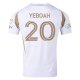 adidas Yaw Yeboah LAFC Away Jersey w/ MLS + Apple + Ford Logo 25/26 (White/Gold)