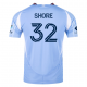 adidas Jonathan Shore New York City FC Home Jersey 25/26 w/ MLS Patches (Bahia Light Blue)