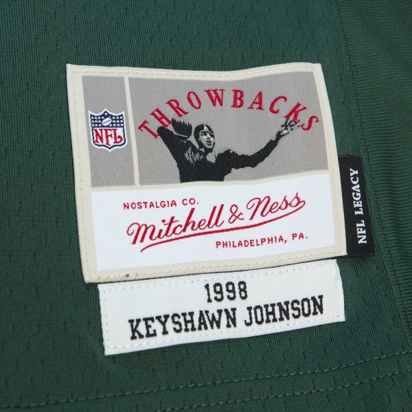 Men's New York Jets Keyshawn Johnson Mitchell & Ness Green Legacy Replica Jersey