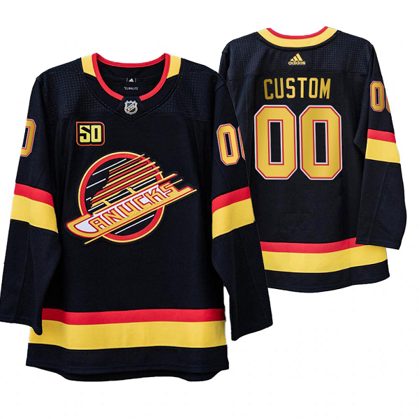 Men's Adidas Vancouver Canucks Custom 50th Anniversary Skate 2019-20 Jersey