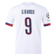 Nike Paris Saint-Germain Gonçalo Ramos Away Jersey w/ Champions League Patches 24/25 (White/Midnight Navy)
