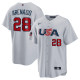 Youth Nike USA Baseball #28 Molan Arenado Gray 2023 World Baseball Classic Jersey