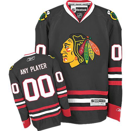 Chicago Blackhawks New Third Personalized Black NHL Jersey