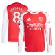Martin Ødegaard Arsenal adidas 2025/26 Home Long Sleeve Player Jersey - Red
