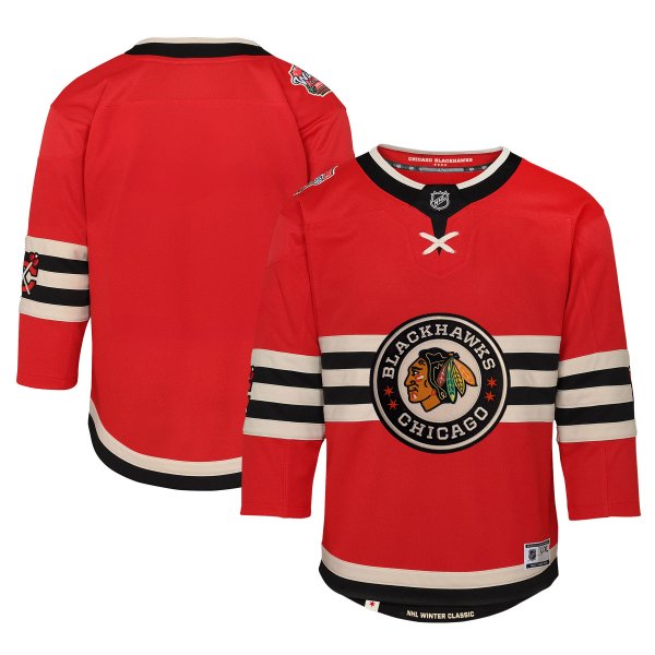 Chicago Blackhawks Youth 2025 NHL Winter Classic Premier Red Jersey