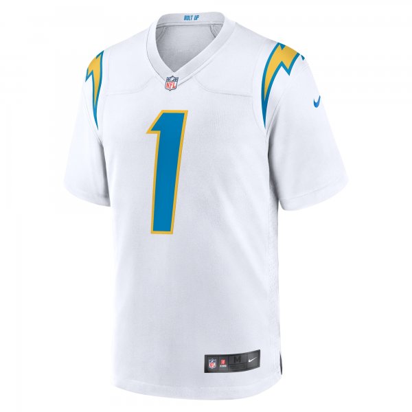 Men's Los Angeles Chargers Quentin Johnston Nike White Away Game Jersey