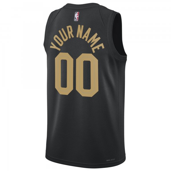 Unisex Cleveland Cavaliers Jordan Brand Black 2022/23 Swingman Custom Jersey - Statement Edition