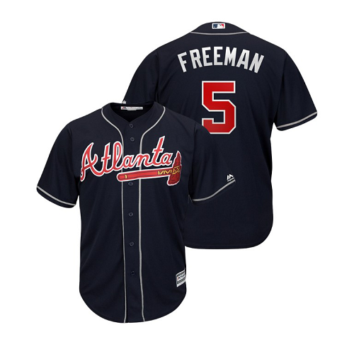 Men's Atlanta Braves Freddie Freeman Official Alternate 2019 Cool Base MLB Jersey