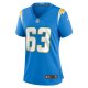 Women's Los Angeles Chargers Corey Linsley Nike Powder Blue Game Player Jersey