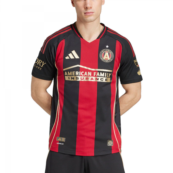 adidas Emmanuel Latte Lath Atlanta United Home Jersey w/ MLS Patches 25/26 (Red/Black)