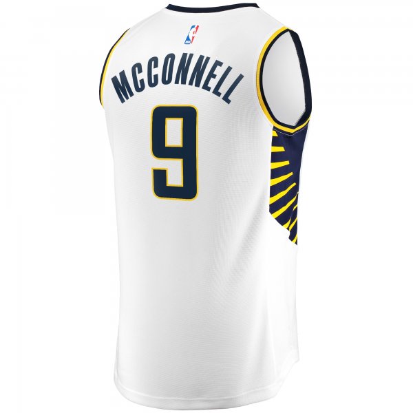 Men's Indiana Pacers T.J. McConnell Fanatics White Fast Break Player Replica Jersey - Association Edition