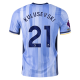 Nike Tottenham Dejan Kulusevski Away Jersey w/ EPL + No Room For Racism Patches 24/25 (Cobalt Bliss/Binary Blue)