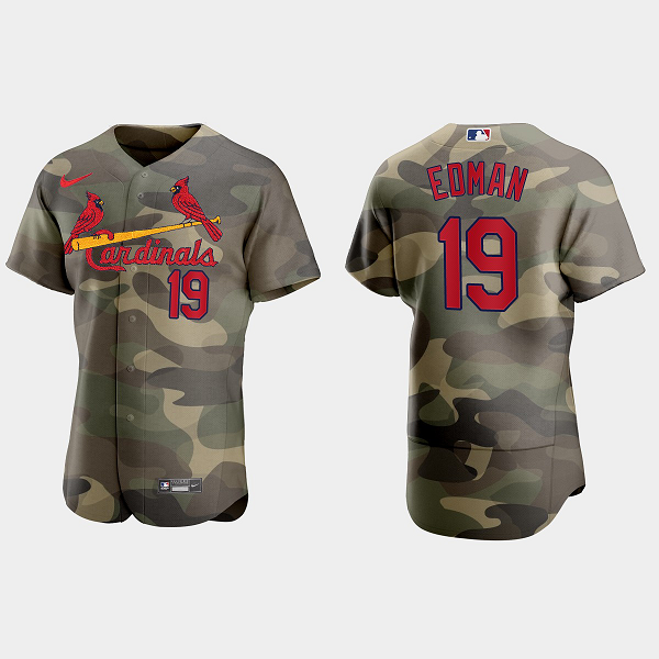 Tommy Edman St. Louis Cardinals 2021 National Armed Forces Day MLB Jersey - Camo