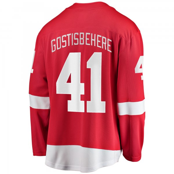 Men's Detroit Red Wings Shayne Gostisbehere Fanatics Red Home Breakaway Jersey