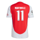 adidas Arsenal Gabriel Martinelli Home Jersey w/ Champions League Patches 24/25 (Better Scarlet/White)
