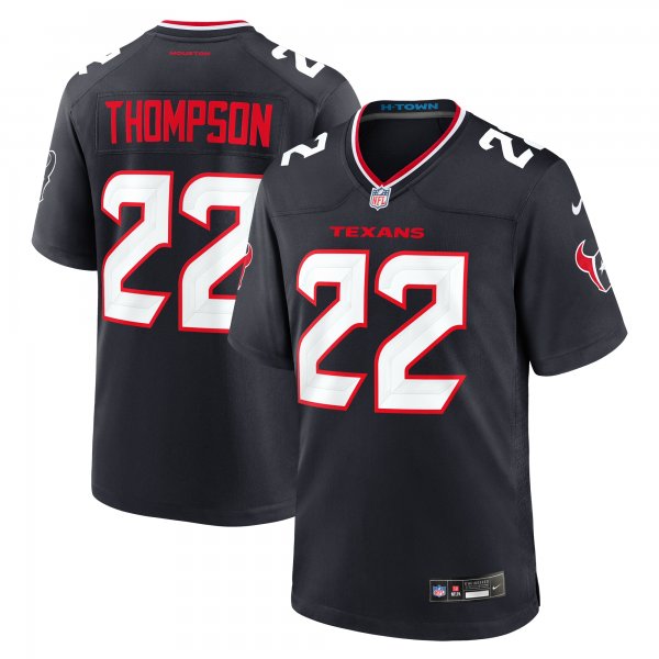 Men's Houston Texans Josh Thompson Nike  Navy Team Game Jersey