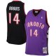 Men's Toronto Raptors Muggsy Bogues Mitchell & Ness Purple 2001/02 Hardwood Classics Swingman Jersey