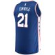 Men's Philadelphia 76ers Joel Embiid Fanatics Royal Fast Break Replica Team Color Player Jersey - Icon Edition