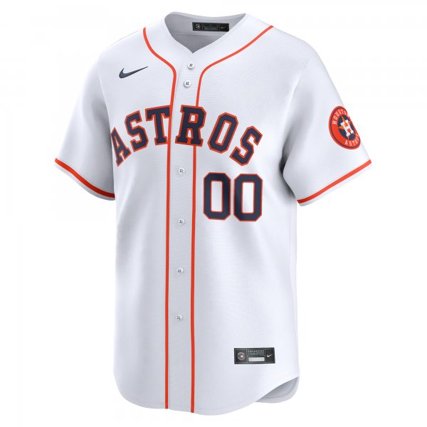 Men's Houston Astros Nike White Home Limited Custom Jersey