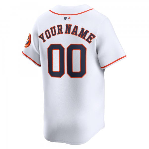 Men's Houston Astros Nike White Home Limited Custom Jersey