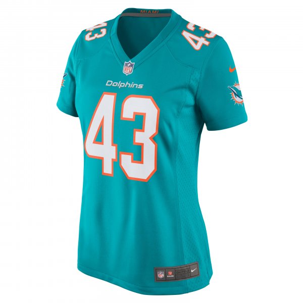 Women's Miami Dolphins Andrew Van Ginkel Nike Aqua Game Jersey