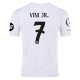 adidas Real Madrid Vini Jr. Home Jersey w/ Champions League Patches 24/25 (White/Black)