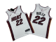 Men's Miami Heat #22 Jimmy Butler White Mitchell and Ness NBA Jersey