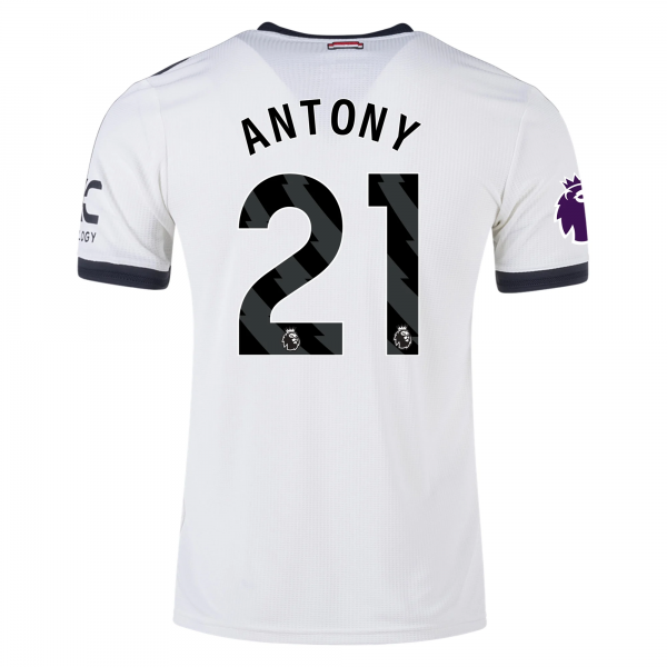 adidas Manchester United Antony Third Jersey w/ EPL Patch 24/25 (Off White)