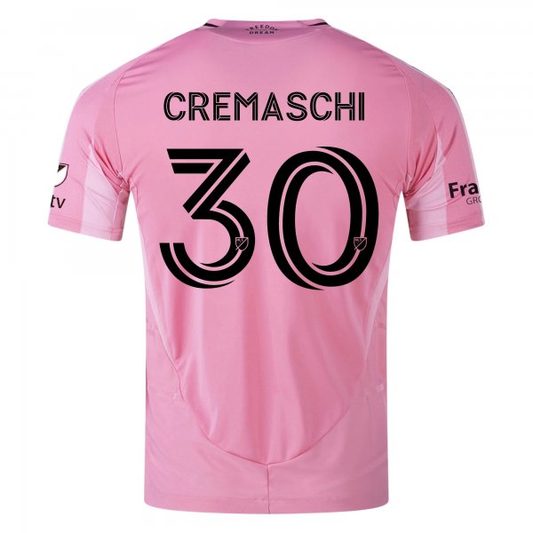 adidas Benjamin Cremaschi Inter Miami CF Home Jersey 25/26 w/ MLS Patches + Sponsor (Easy Pink)