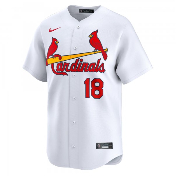 Men's St. Louis Cardinals Jordan Walker Nike White Home Limited Player Jersey