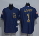 St. Louis Cardinals #1 Ozzie Smith Denim Blue Salute to Service Stitched MLB Jersey