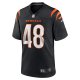 Men's Cincinnati Bengals Cal Adomitis Nike Black Game Player Jersey