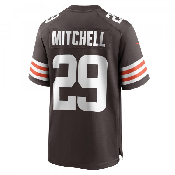 Men's Cleveland Browns Cameron Mitchell Nike  Brown Team Game Jersey