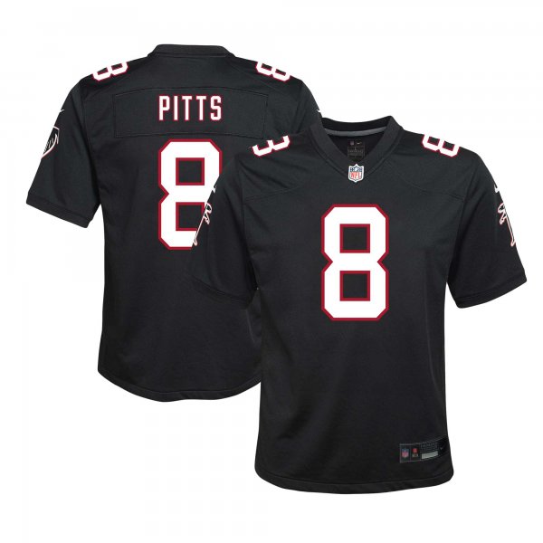 Youth Atlanta Falcons Kyle Pitts Nike Black Game Jersey