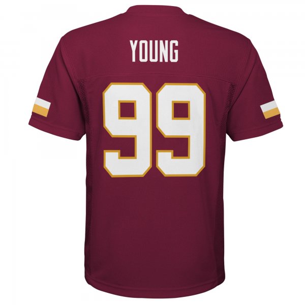 Youth Washington Commanders Chase Young Burgundy Replica Player Jersey