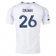 adidas San Diego FC Manu Duah Away Jersey 25/26 w/ MLS & Apple Patch (White)