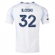 adidas San Diego FC Milan Iloski Away Jersey 25/26 w/ MLS & Apple Patch (White)