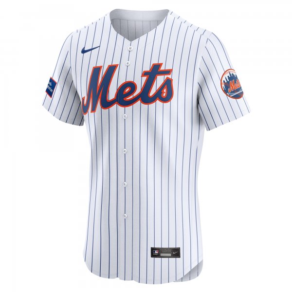 Men's New York Mets Nike White Home Elite Patch Jersey