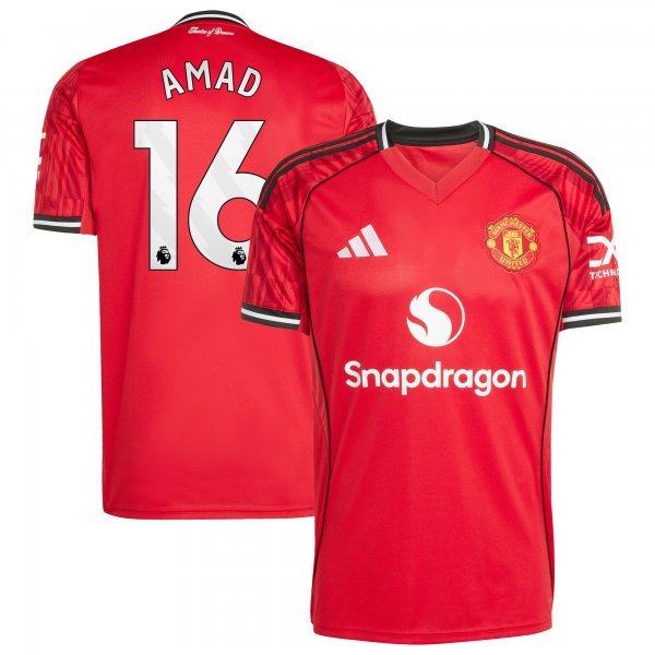 Amad Diallo Manchester United adidas Home 2025/26 Replica Player Jersey - Red