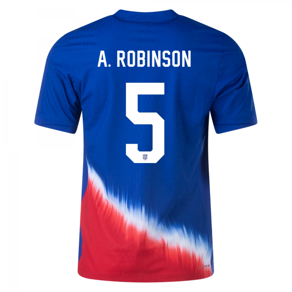 Nike United States Match Antonee Robinson Away Jersey 24/25 (Old Royal/Sport Red/White)